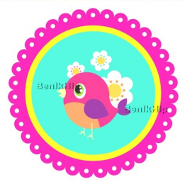 images/productimages/small/Vogeltje bloem geel fel print BIH.png